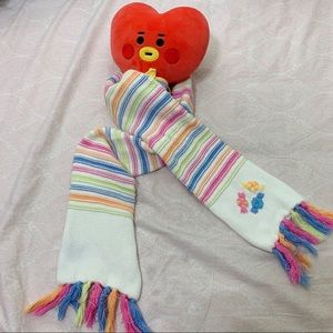 colorful striped scarf